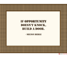 Office Posters - Motivational Posters - Opportunity knocks